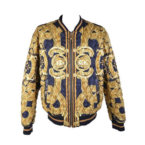 versace bomber jacket white|versace windbreaker jacket.